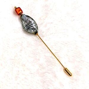Vintage Artisan Made Italian Venetian Glass Stick Pin